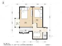 甘家口8号院2室1厅1卫55.5㎡户型图