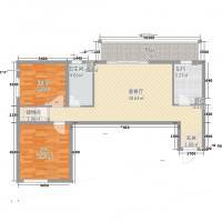 天通中苑2室0厅0卫107㎡户型图