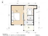 蓟门南里1室1厅1卫40.5㎡户型图