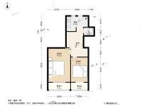 王庄路27号院2室1厅1卫62㎡户型图