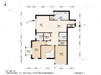 豪柏国际3室1厅2卫178㎡户型图