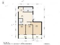 曙光花园望塔园3室1厅1卫103㎡户型图