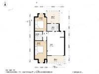 北京人家2室1厅1卫74㎡户型图