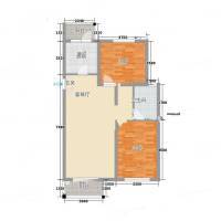 新龙城二期2室0厅0卫101㎡户型图
