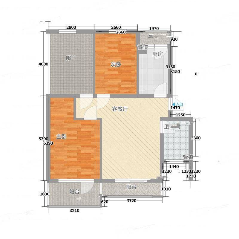 兆丰家园2室0厅0卫12㎡户型图