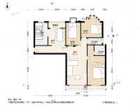 一幅画卷3室2厅2卫156㎡户型图