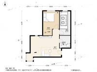 新源时代1室1厅1卫64㎡户型图