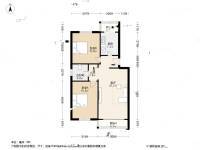 西上园小区2室1厅1卫94㎡户型图