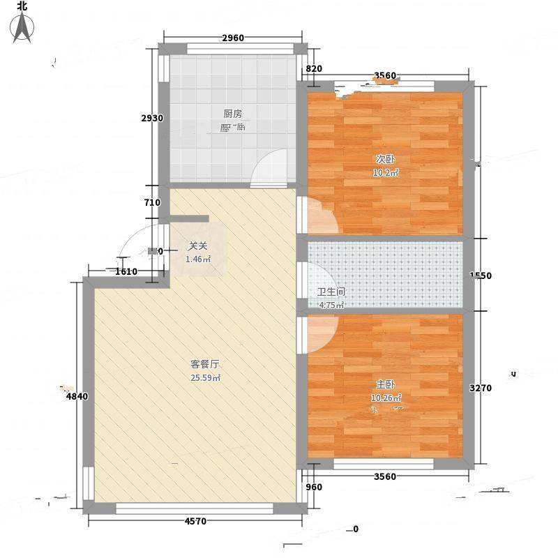 复兴南里2室0厅0卫82㎡户型图