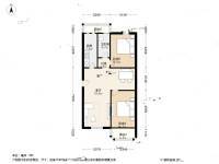 中上园5号院2室1厅1卫106㎡户型图