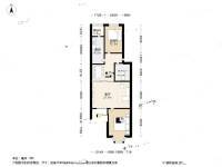 北小园小区2室2厅1卫87.9㎡户型图