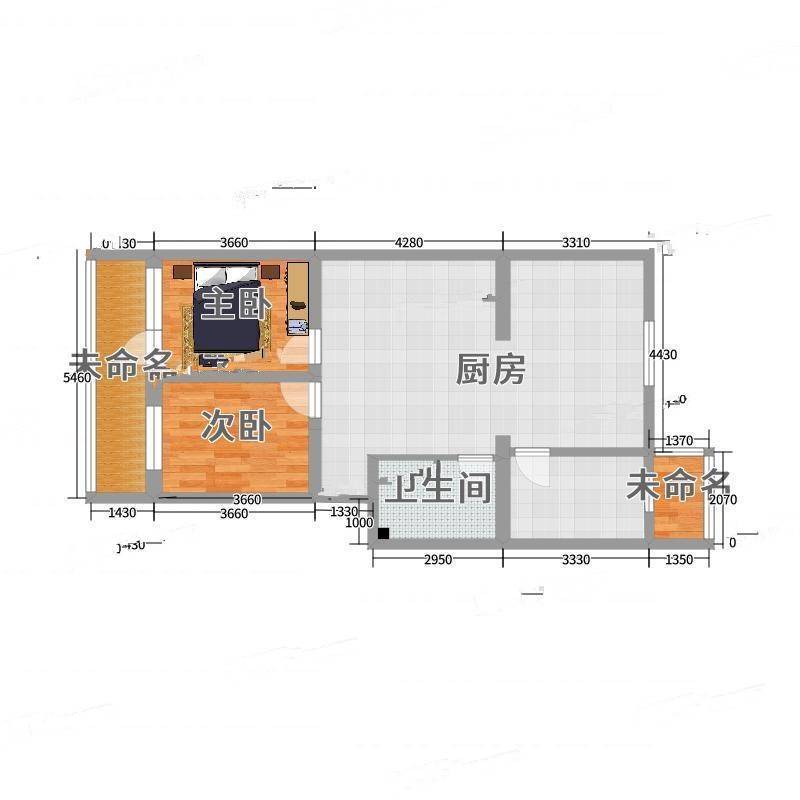 永顺西里2室0厅0卫90㎡户型图