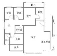 埃力生商厦4室2厅2卫205㎡户型图