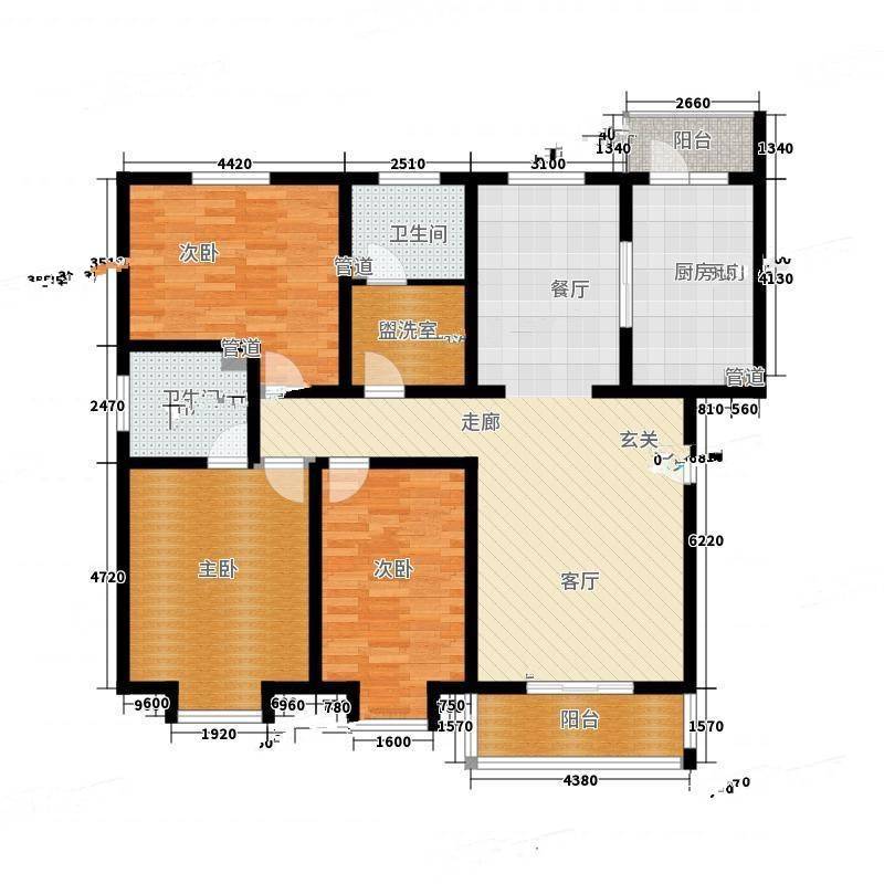 田家园3室0厅0卫175㎡户型图