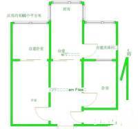 青年南路小区2室1厅1卫48㎡户型图