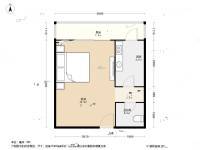 滨河西区皓月园1室0厅1卫52㎡户型图