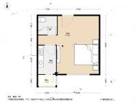滨河西区皓月园1室0厅1卫45㎡户型图