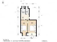 城子二斜井小区2室1厅1卫55㎡户型图