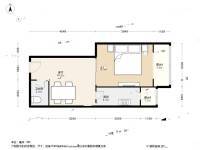 新桥路1室1厅1卫49㎡户型图