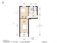 新桥路2室1厅1卫57㎡户型图