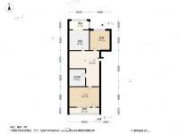 新桥路2室1厅1卫66㎡户型图
