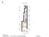 新桥路1室1厅1卫47㎡户型图