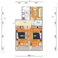 复兴路甲65院2室0厅0卫70㎡户型图