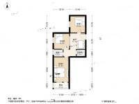 花椒树小区3室1厅1卫77㎡户型图