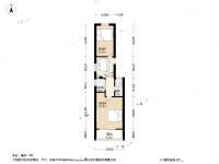 花园北路2室1厅1卫56.8㎡户型图
