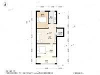 水文小区2室1厅1卫61㎡户型图