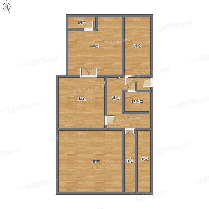 山水文园西园1室1厅0卫167㎡户型图