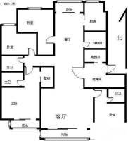 中信城三期4室2厅3卫220㎡户型图