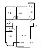 中信城三期3室2厅2卫141㎡户型图