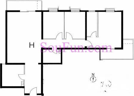 兴隆家园3室1厅2卫143㎡户型图