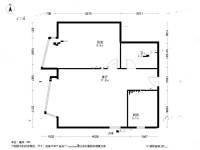 炫特区1室1厅1卫52㎡户型图