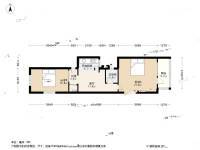 新明胡同2室1厅1卫58㎡户型图