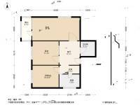新明胡同3室1厅1卫70㎡户型图