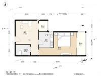 冠英园1室1厅1卫54㎡户型图