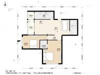 冠英园2室2厅2卫109㎡户型图