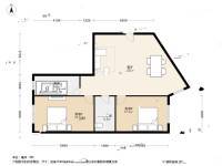 南礼士路三条2室1厅1卫121㎡户型图