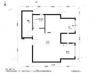 瞰都国际1室0厅1卫48.7㎡户型图
