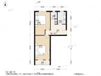 西便门住宅区2室1厅1卫60㎡户型图