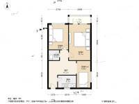 扣钟北里东区3室1厅1卫70㎡户型图