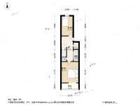 七里庄路2室1厅1卫61㎡户型图