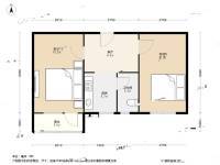 高家寨小区2室1厅1卫55㎡户型图