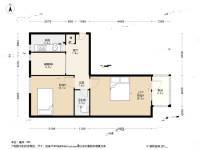 高家寨小区2室1厅1卫57㎡户型图