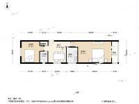 太平仓胡同2室1厅1卫63.9㎡户型图