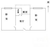 地藏庵小区2室1厅1卫67㎡户型图