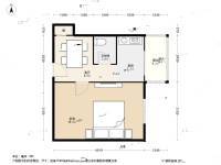 地藏庵小区1室1厅1卫40㎡户型图