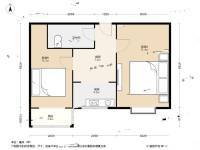 铁路巷小区2室1厅1卫50㎡户型图